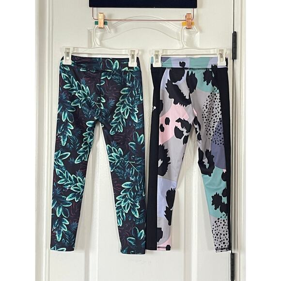 2 Pairs Girls Leggings Adidas Under Armor Size 6 - Picture 2 of 6